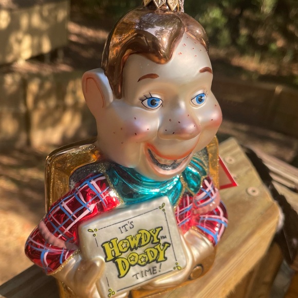 Kurt Adler Howdy Doody blown glass mercury Christmas Ornament. 7”, Polonaise - Picture 5 of 8